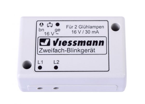 Viessmann 5037 N Zweifach-Blinkgerät, mit 2 blauen Glüh