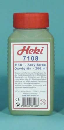 Heki 7108 Acrylfarbe Oxydgrün, 200 ml