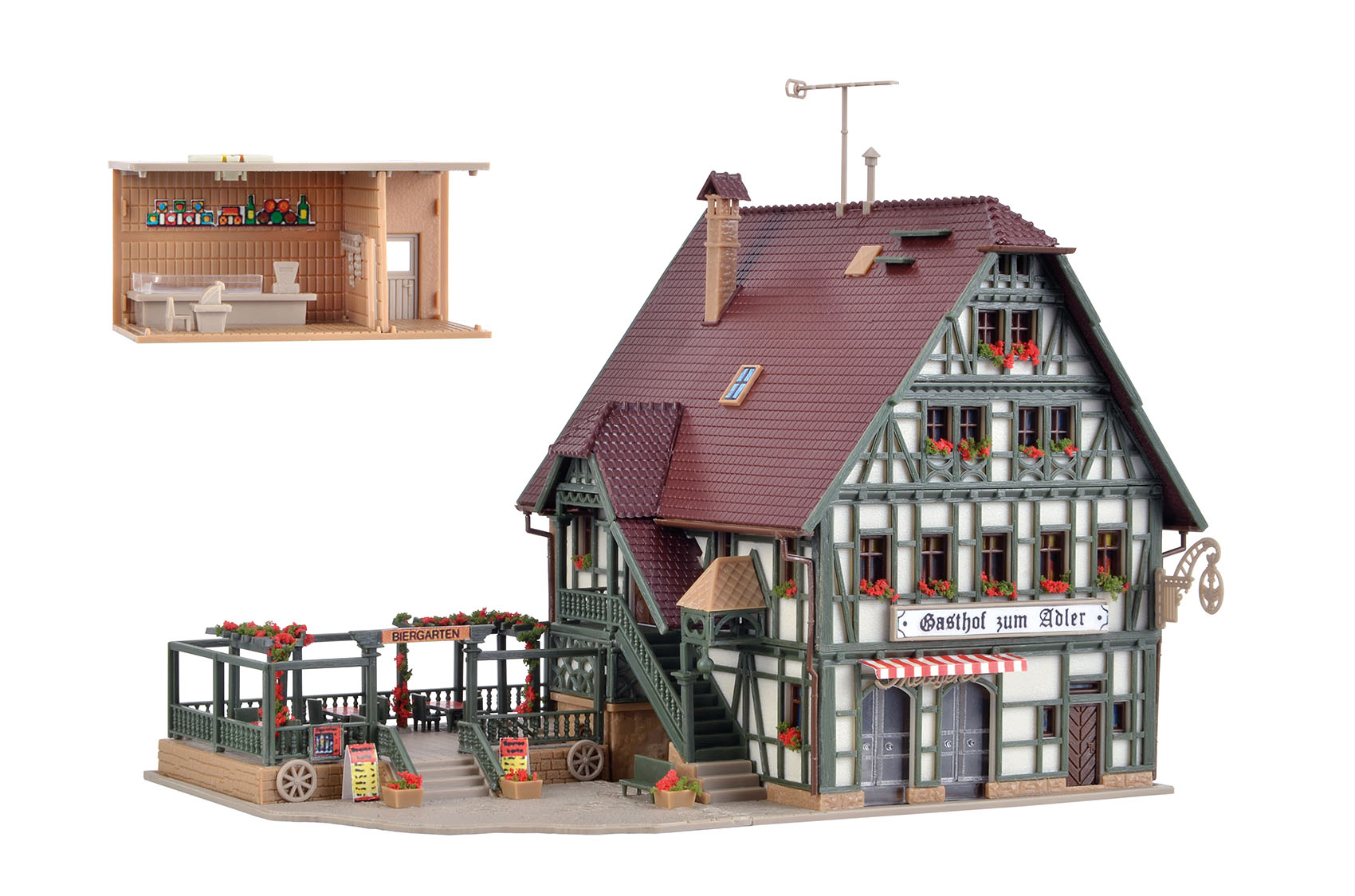 Vollmer 47670 Bio-Hofladen - Miniatur Feinkostladen Für Modelleisenbahn