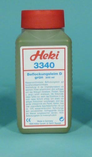 Heki 3340 Beflockungsleim grün, 200 ml