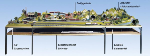 Noch 62211 Alu Zargensystem Schattenbahnhof Unterbau fü