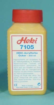 Heki 7105 Acrylfarbe Ocker, 200 ml