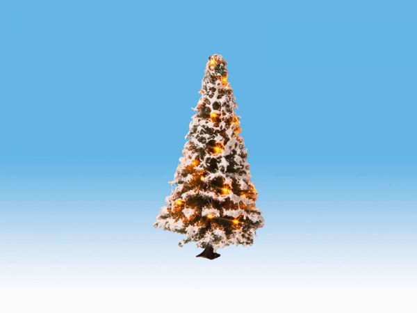 Noch 22120 0,H0,TT,N Beleuchteter Weihnachtsbaum mit 20 LEDs, verschneit, 8 cm h