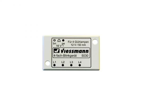 Viessmann 5030 H0 4-fach Blinkgerät zum Anschluß 4 Stüc