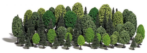 Busch 9764 Baumset mit 70 Bäumen